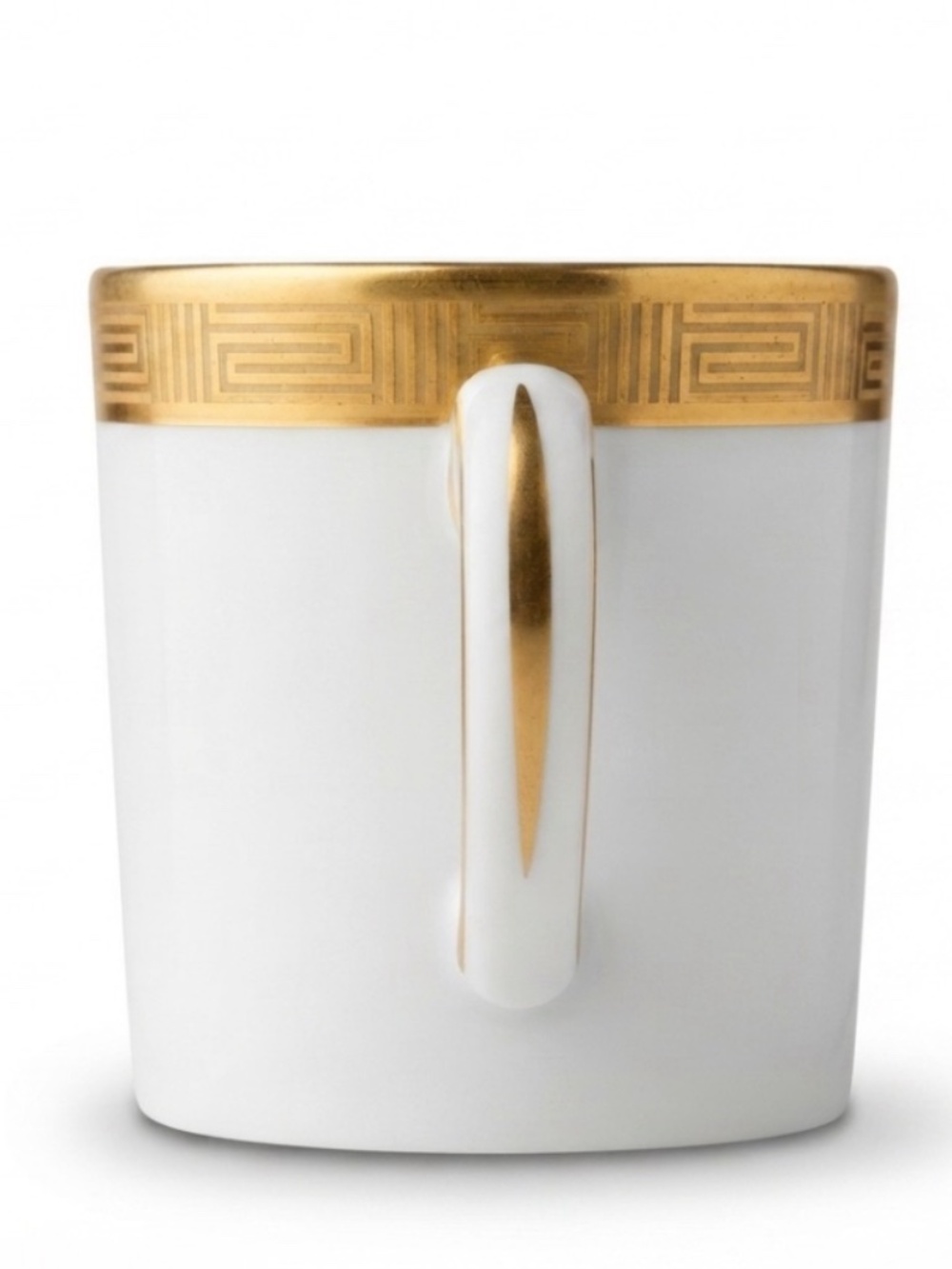 50s Richard Ginori Italy White & Gold Greek Key Espresso Cup and Saucer Set - Picture 2 of 3